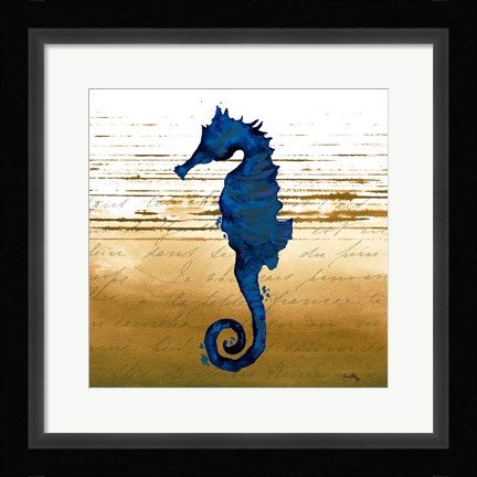 Framed Coastal Blue III Print