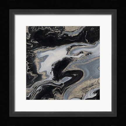 Framed Midnight Marble Print