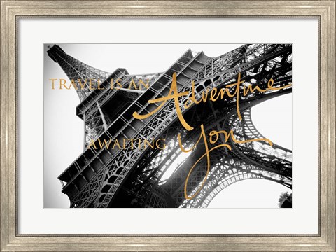Framed Travel is an Adventure Print