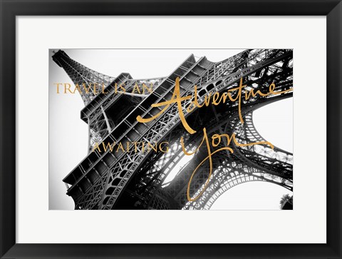 Framed Travel is an Adventure Print