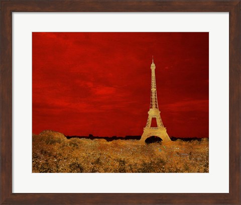 Framed Red Paris Print