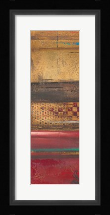 Framed Red Eclectic II Print