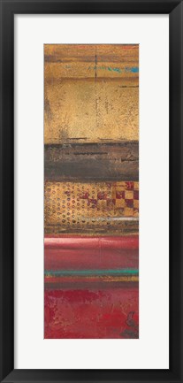 Framed Red Eclectic II Print