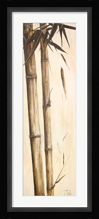 Framed Sepia Guadua Bamboo I Print
