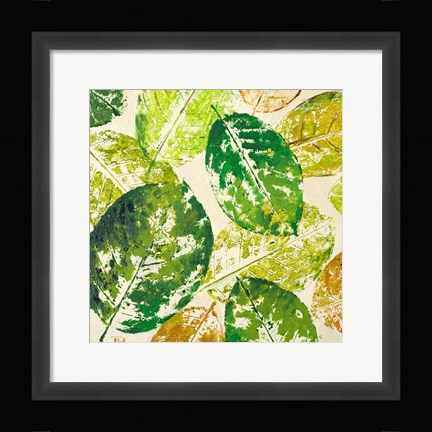 Framed Green Overlay II Print