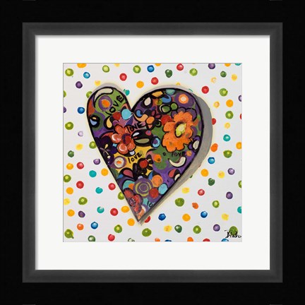 Framed Hearts of Love I Print