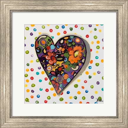Framed Hearts of Love I Print