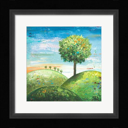 Framed Cute Tree I Print