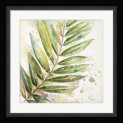 Framed Jungle Inspiration Watercolor I Print