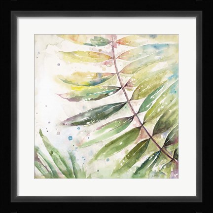 Framed Jungle Inspiration Watercolor II Print