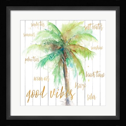 Framed Good Vibes Print