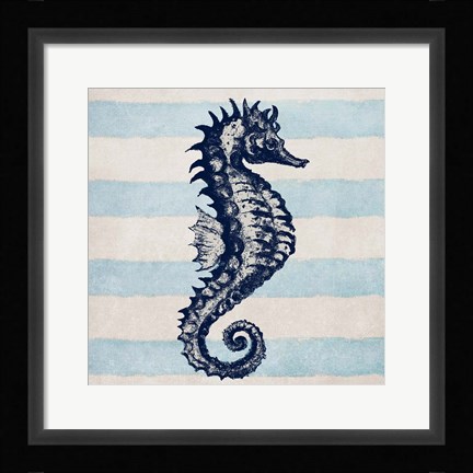 Framed Surf Side Striped II Print