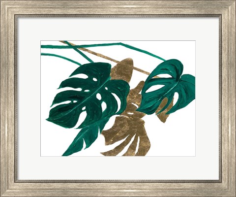Framed Modern Jungle Leaves I Print