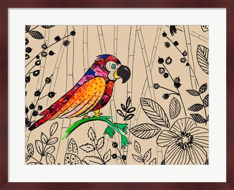 Framed Bird Rainforest Print