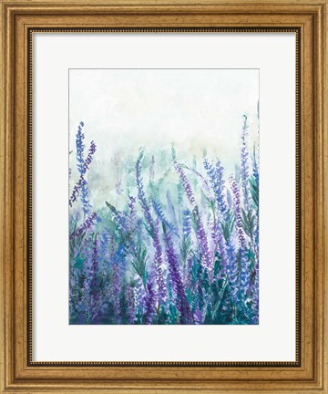 Framed Lavender Garden I Print