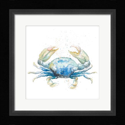 Framed Cangrejo Azul Square Print