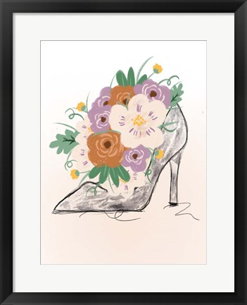 Framed Floral Bloom Heel Print