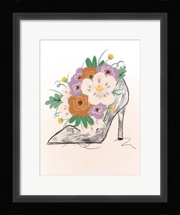 Framed Floral Bloom Heel Print