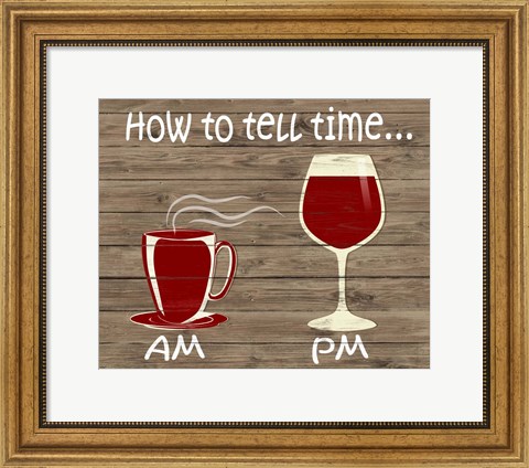Framed How to Tell Time Print
