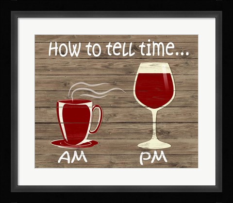 Framed How to Tell Time Print