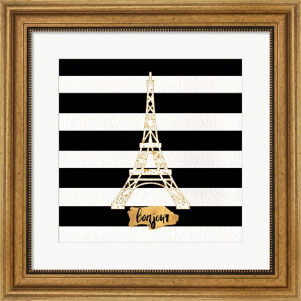 Framed Gold Paris Collection II Print