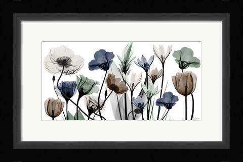 Framed Floral Neutrals 1 Print