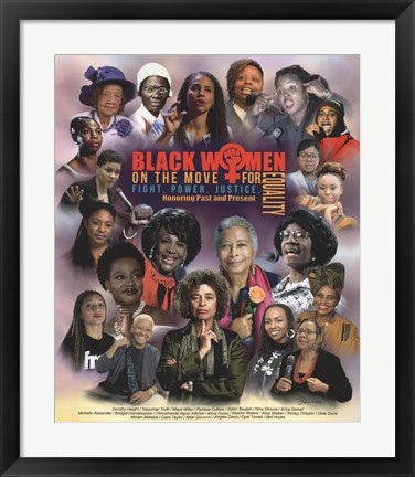 Framed Black Women on the Move for Equality Print