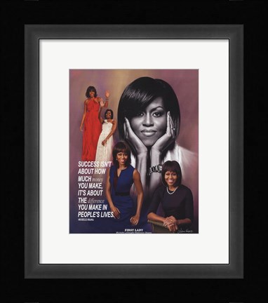 Framed Michelle Obama Print