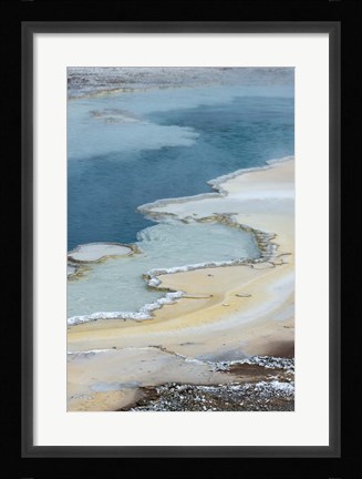 Framed Pool Detail, Yellowstone National Park Print