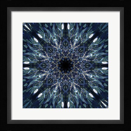 Framed Colorful Kaleidoscope 2 Print