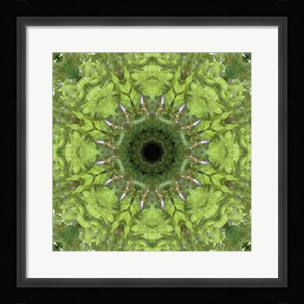 Framed Colorful Kaleidoscope 11 Print