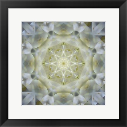 Framed Colorful Kaleidoscope 15 Print