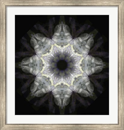 Framed Colorful Kaleidoscope 18 Print