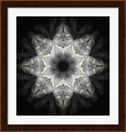 Framed Colorful Kaleidoscope 18 Print