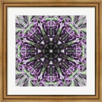Framed Colorful Kaleidoscope 19 Print