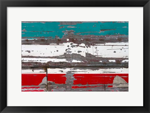 Framed Old Scratched Bus B Print