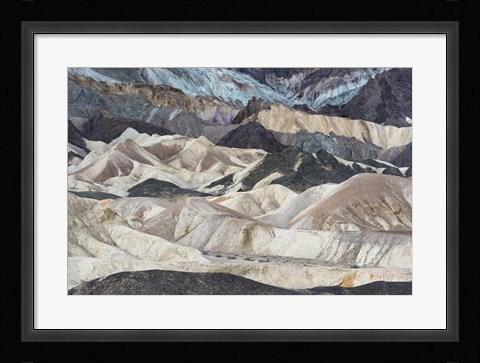 Framed California Twenty Mule Team Canyon, Death Valley National Park Print