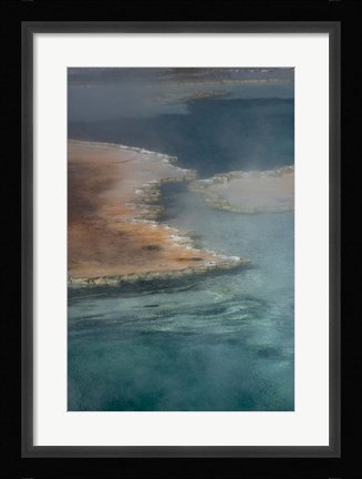 Framed Doublet Pool detail, Yellowstone National Park Print