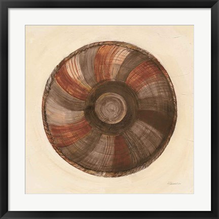 Framed Woven Beauty II Dark Print