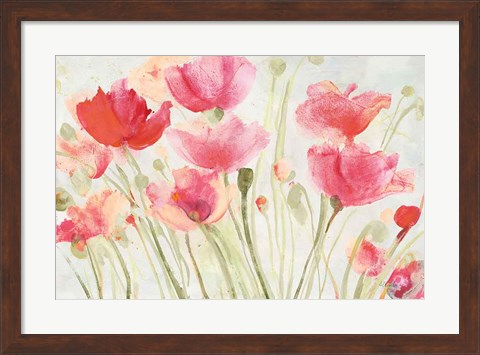 Framed Blush Poppies Print