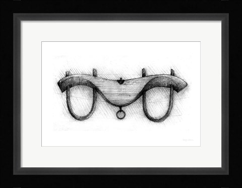 Framed Farm and Garden I Print