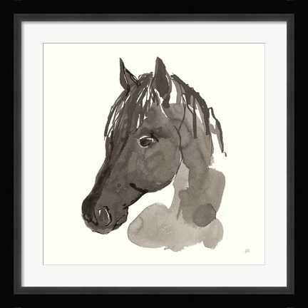 Framed Horse Portrait II Print