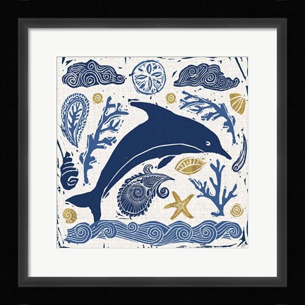 Framed Primitive Sea VIII Print