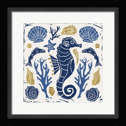 Framed Primitive Sea VI Print