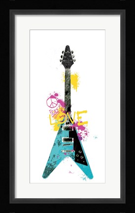 Framed Garage Band III Graffiti Print