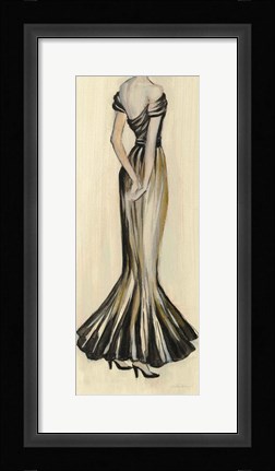 Framed Evening Gown I Crop Print