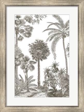 Framed Palm Oasis I Print