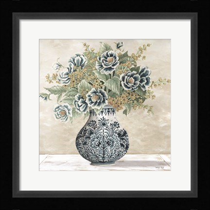 Framed Feeling Blue I Print