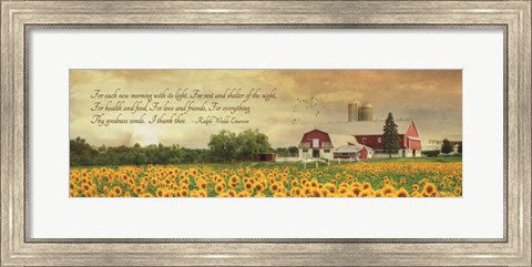 Framed I Thank Thee Print