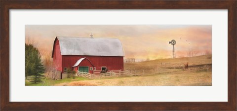 Framed Horse Farm Print